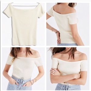 Madewell Off the shoulder sweater top